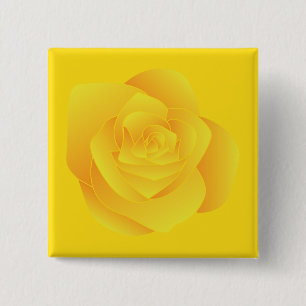 Gelbe Rose Button
