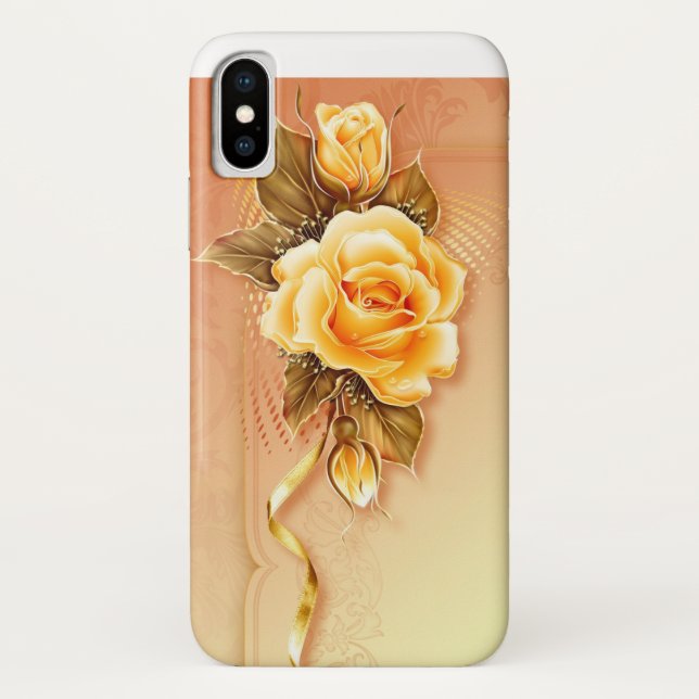 Gelbe Rose Case Mate Selten Es iPhone X Fall (Rückseite)