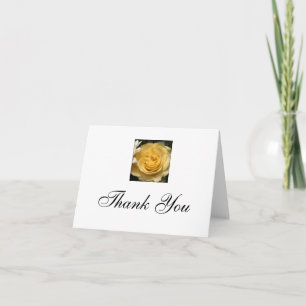 Gelbe Rose danken Ihnen zu merken Dankeskarte