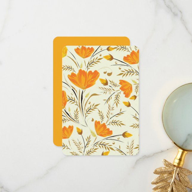 Gelbe Rose Dankeskarte (Vorderseite/Rückseite Beispiel)