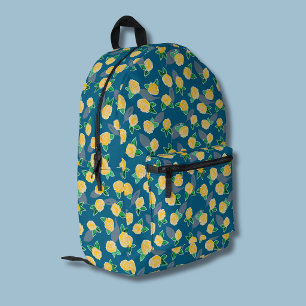 Gelbe Rose Florale Botanik Bedruckter Rucksack