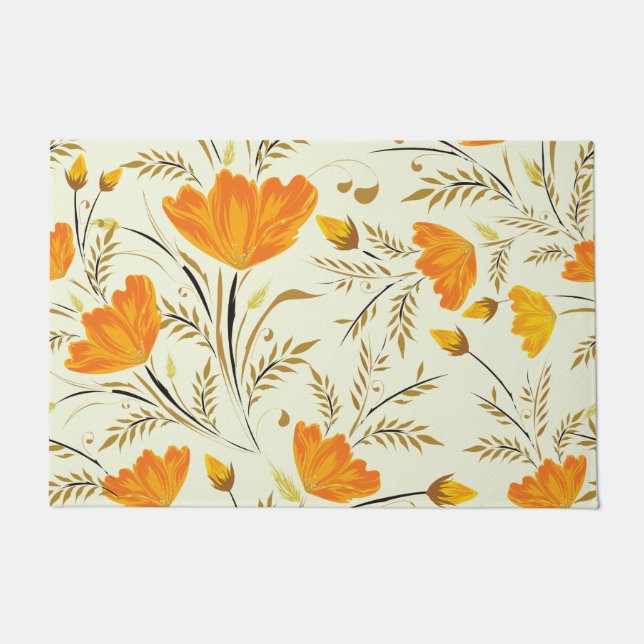 Gelbe Rose Fußmatte (Vorderseite)