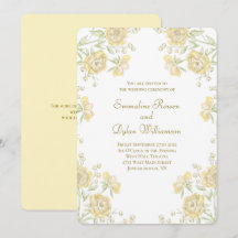 Gelbe Rose Hochzeit