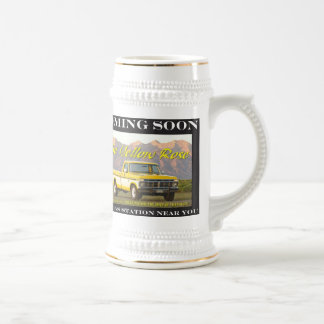 Gelbe Rose II (linkshändig) Bierglas