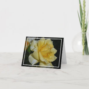 Gelbe Rose Karte