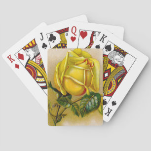 Gelbe Rose Kunstwerke Kunstdruckerei Spielkarten