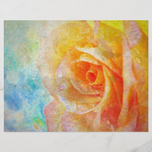 Gelbe Rose Letterhead (Vorderseite)