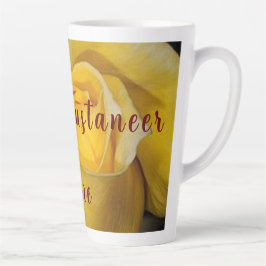 Gelbe Rose Milchtasse