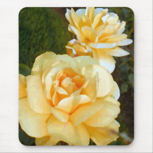 Gelbe Rose_ Mousepad