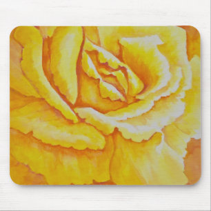 Gelbe Rose Mousepad