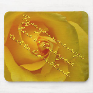 Gelbe Rose Mousepad Personalisierte Rose Mousepad