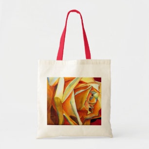 Gelbe Rose originale Aquarellkunst Blume Tragetasche