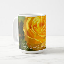 Gelbe Rose Personalisiert Kaffeetasse
