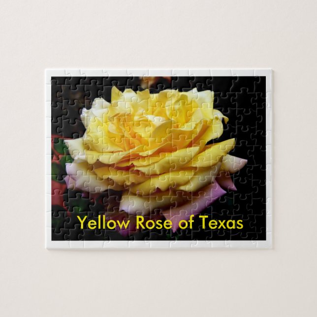 Gelbe Rose Puzzlen Texas (Horizontal)