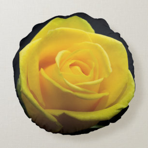 Gelbe Rose Rundkissen Rundes Kissen