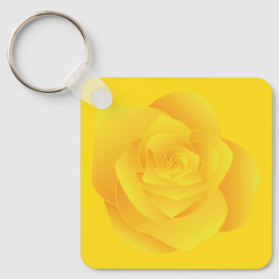 Gelbe Rose Schlüsselanhänger