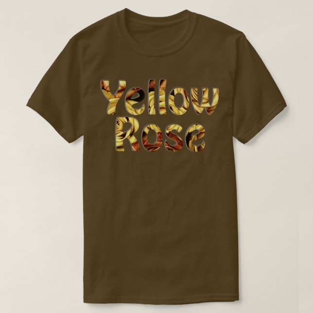 Gelbe Rose T-Shirt (Design vorne)