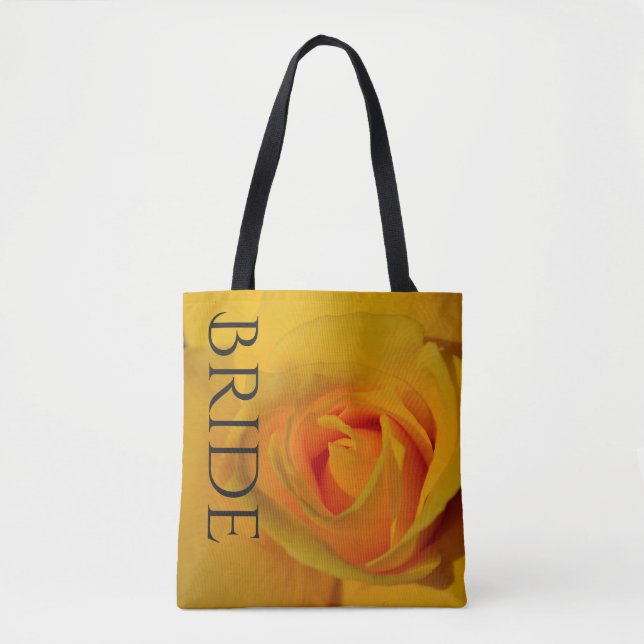 Gelbe Rose-Tasche für die Braut Tasche (Vorderseite)