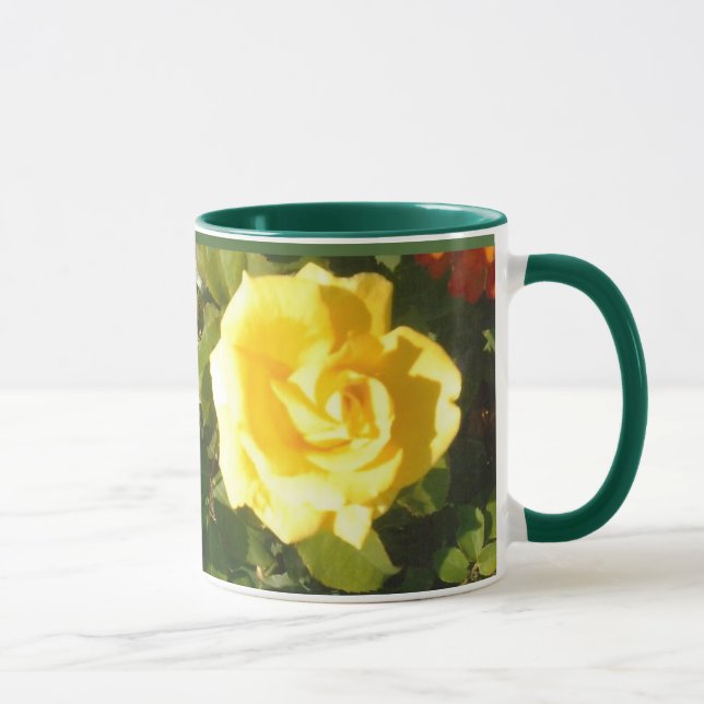Gelbe Rose-Tasse Tasse (Rechts)