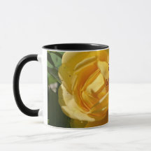 Gelbe Rose-Tasse