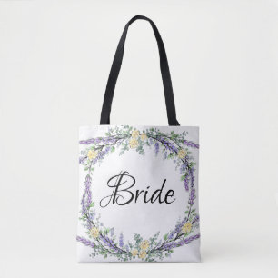 Gelbe Rose und Eukalyptus Tasche