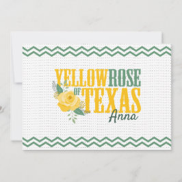 Gelbe Rose von Texas - Single Rose Mitteilungskarte