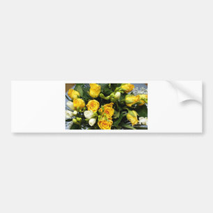 Gelbe Rosen Autoaufkleber