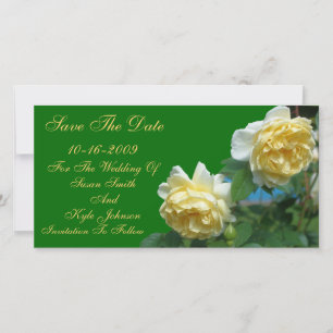 Gelbe Rosen Blume Hochzeit speichern das Datum Save The Date