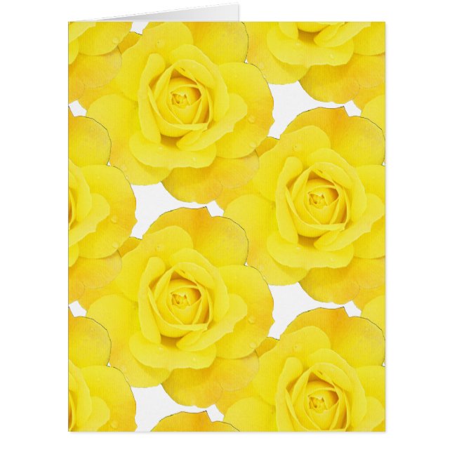 Gelbe Rosen-Blume-Muster (Vorderseite)