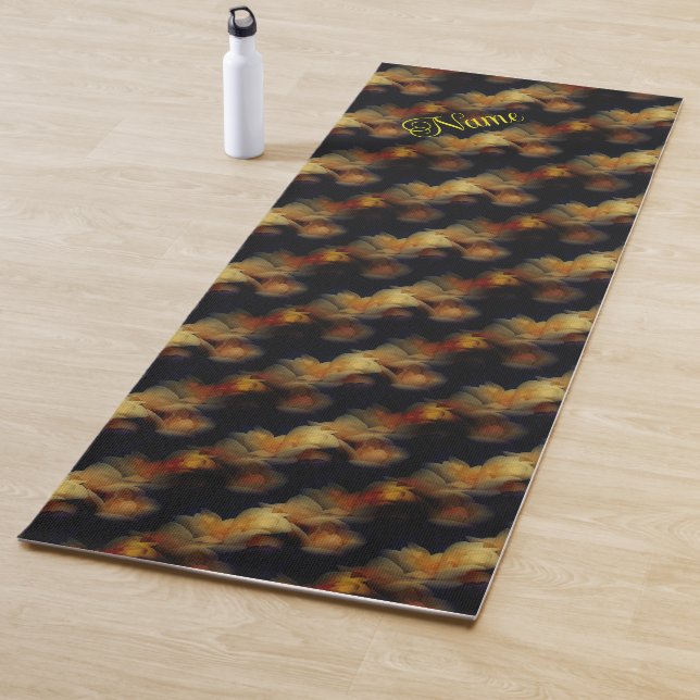 Gelbe Rosen Blume Natur Personalisiert Yogamatte (Beispiel)