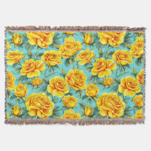 Gelbe Rosen Decke (Vorderseite)
