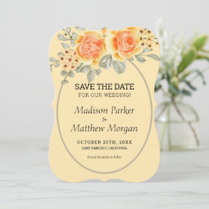 Gelbe Rosen Einladung