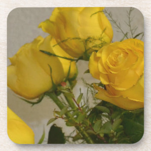 Gelbe Rosen Getränkeuntersetzer