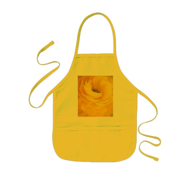 Gelbe Rosen-Mädchen-Schürze Kinderschürze (Vorne)