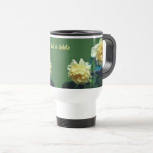 Gelbe Rosen Personalisiert Reisebecher