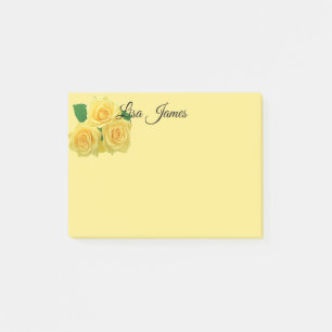 Gelbe Rosen Post-it-Notes Post-it Klebezettel