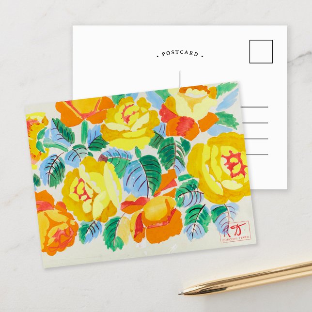 Gelbe Rosen | Raoul Dufy Postkarte (Von Creator hochgeladen)