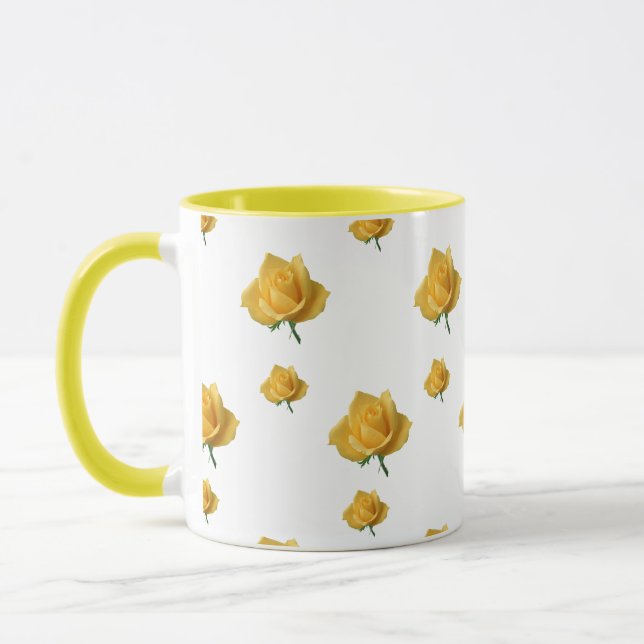 Gelbe Rosen Tasse (Links)