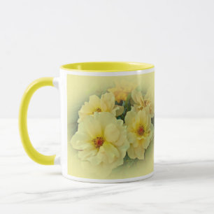 Gelbe Rosen Tasse