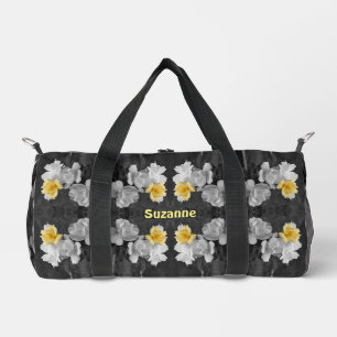 Gelbe Rosen - Teilfarbabstrakte, personalisierte Duffle Bag