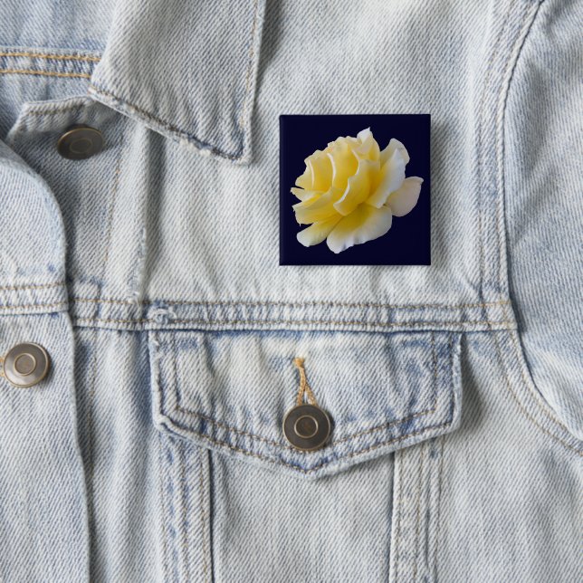 Gelbe Rosenblätter Button (Beispiel)