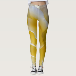 Gelbe Rosenblätter Leggings