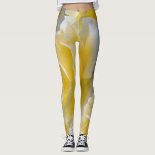 Gelbe Rosenblätter Leggings