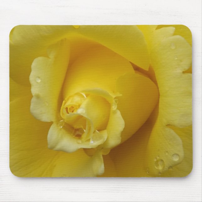 Gelbe Rosenbude Mousepad (Vorne)