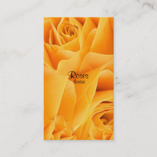 Gelbe Rosenflorist Geschäfts-Karten Visitenkarte