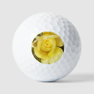 Gelbe Rosenknospe Golfball