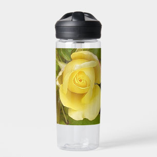 Gelbe Rosenknospe Trinkflasche