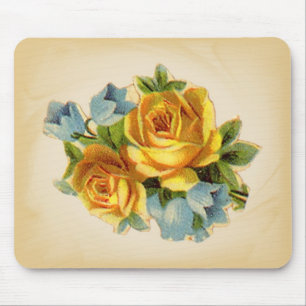 Gelbe Rosenmauspad Mousepad