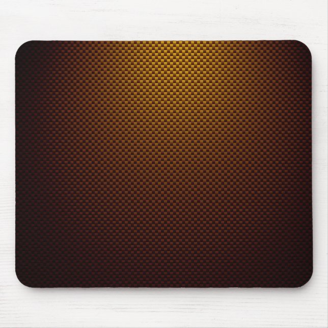 Gelbe Rost-Russ-Faser gemustert Mousepad (Vorne)