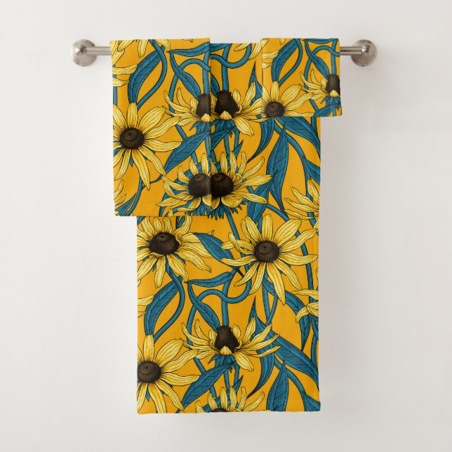 Gelbe Rudbekie Badhandtuch Set (Insitu)
